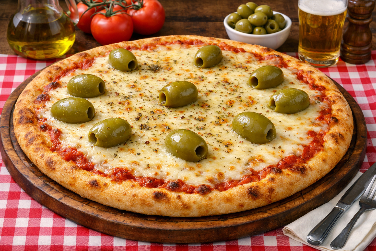 Promoción 2 pizzas más bebida de 1.5 lts